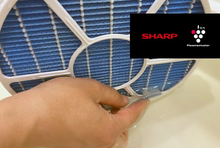 シャープ】加湿空気清浄機の加湿フィルタが白くなったときの対処法